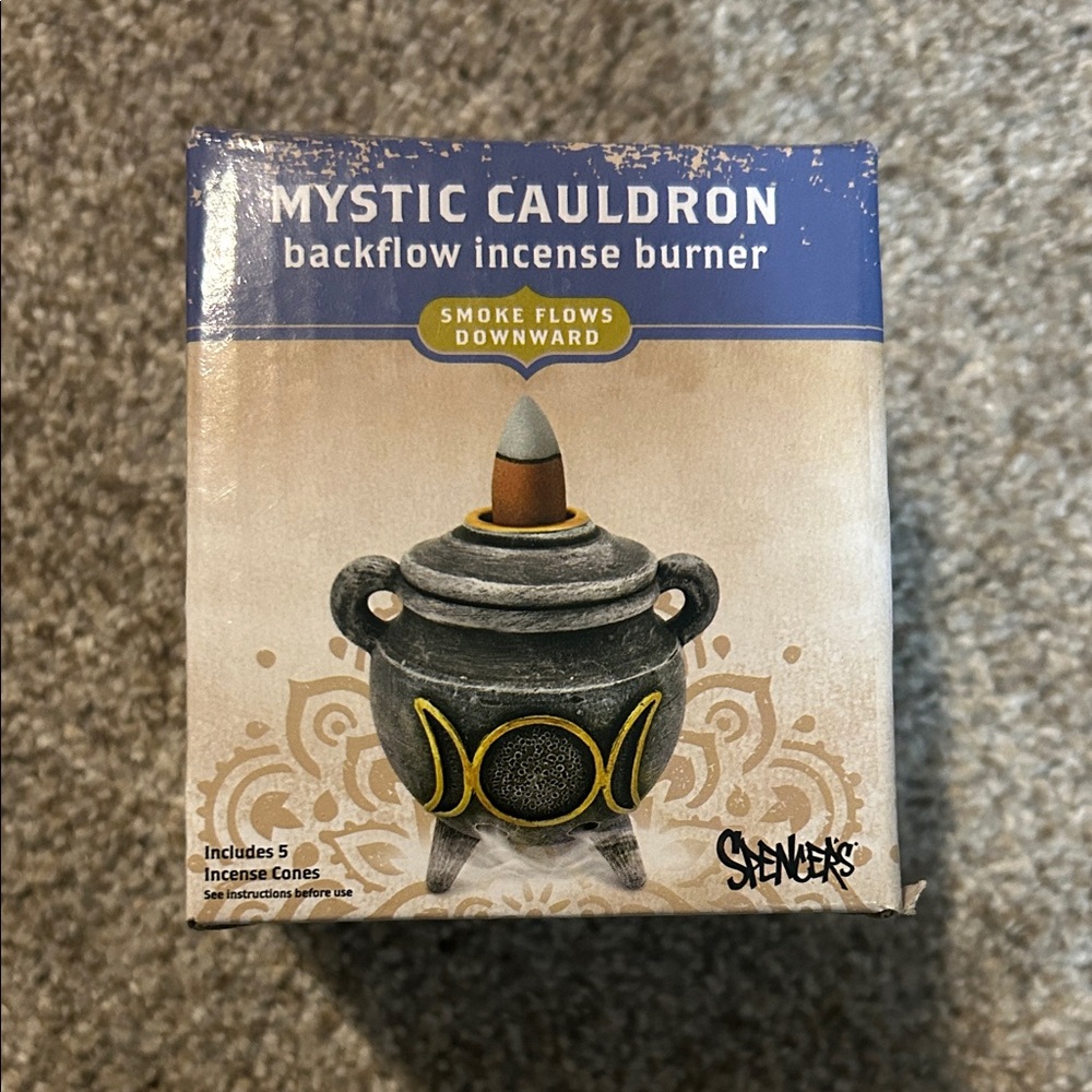 Mystic Cauldron Backflow Incense Burner